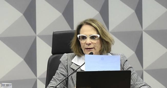 Senadora Damares Alves, presidente da Comissão de Direitos Humanos e Legislação Participativa (CDH). (Foto: Carlos Moura/Agência Senado)