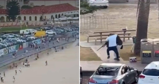 Imagens do atentado em Sydney. (Fotos: Reprodução/Redes Sociais)