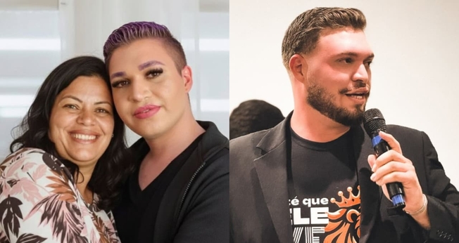 Lukas Lima e a mãe. (Foto: Reprodução/Instagram/Lukas Lima).