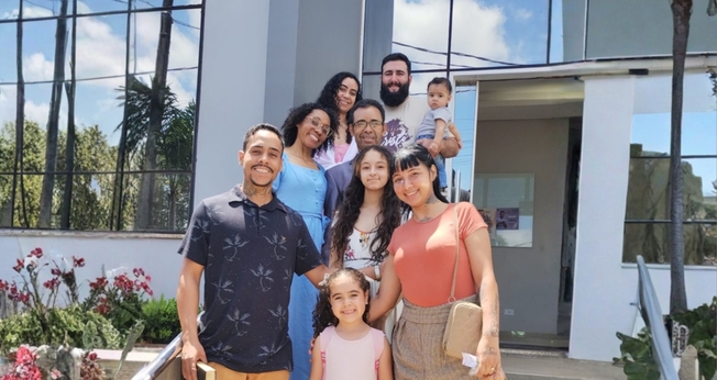 A família de Maria e José. (Foto: Reprodução/Notícias Adventistas)