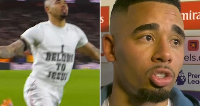 Gabriel Jesus. (Foto. (Reprodução: Instagram/Arsenal/Ballers In God)