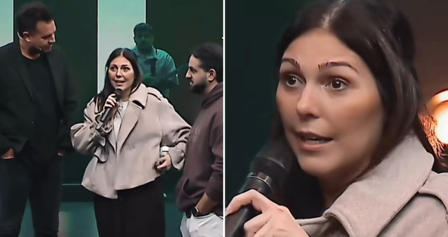 Erika testemunhando na igreja. (Foto: Reprodução/Instagram/Paul Daugherty)