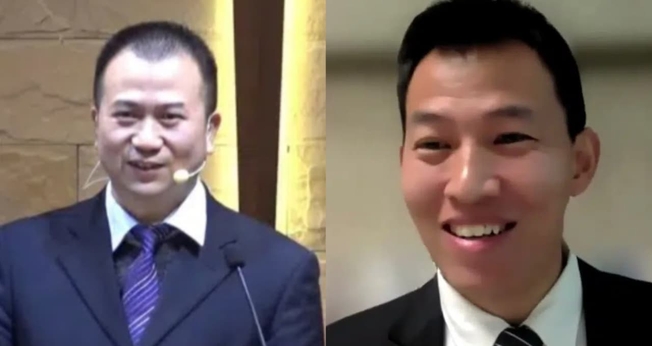 O pastor Li Yingqiang e o pregador Dai Zhichao. (Foto: ChinaAid).