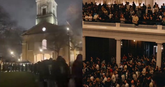  Mais de 2.500 jovens se reuniram na Hackney Church, em Londres. (Foto: Reprodução/Instagram/Joint Prayer Gathering).