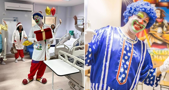 Palhaço Alegria. (Foto: Reprodução/Facebook/Palhaço Alegria)