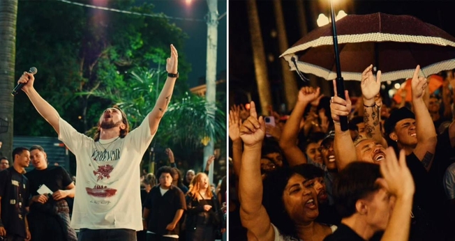 Os jovens se reuniram na Praça da Sé. (Foto: Reprodução/Instagram/Segundo Andar)