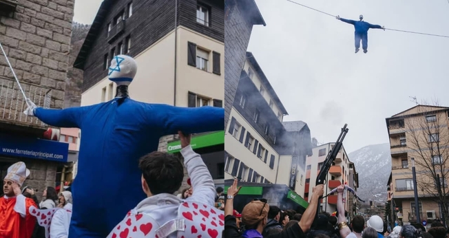 Boneco com a Estrela de Davi. (Foto: X/Giulia/X/Dani Lerer).