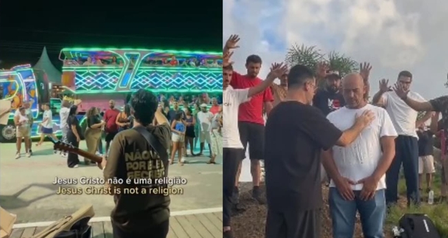 Marcelo foi impactado e decidiu se reconciliar com Deus. (Foto: Reprodução/Instagram/Allan Machado).