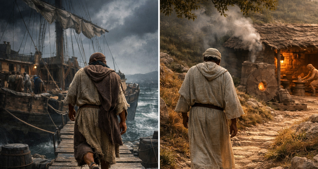 Profetas Jonas e Jeremias. (Imagem ilustrativa gerada por IA)