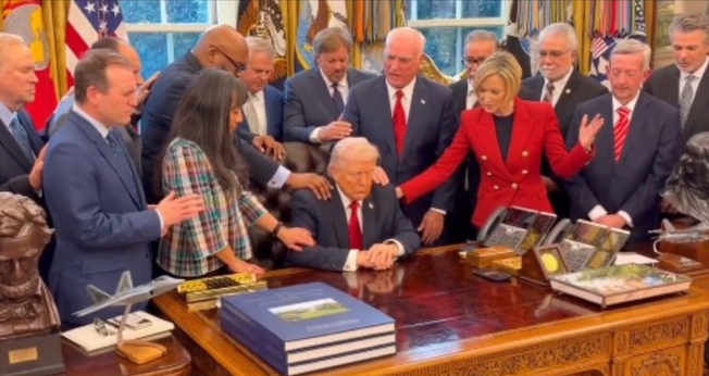 Pastores oraram por Donald Trump em meio a guerra contra o Irã. (Foto: Reprodução/Instagram/Greg Laurie).