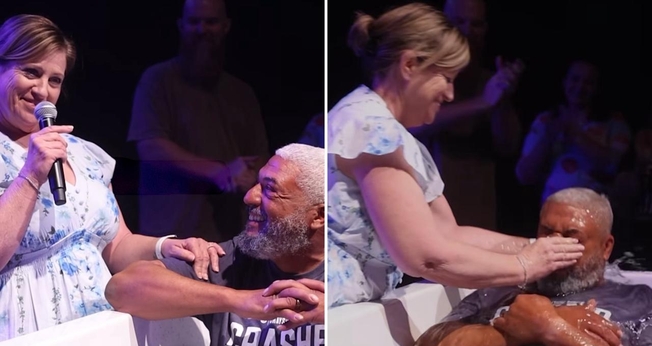 A esposa ao lado do marido. (Foto: Reprodução/Instagram/Graystone Church)