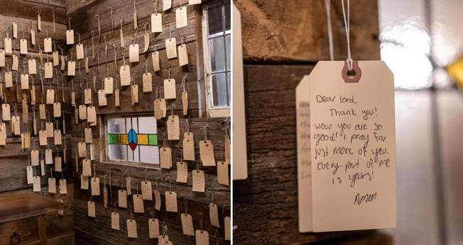 A capela de oração dentro da loja impacta muitos clientes que passam pelo local. (Foto: Reprodução/Philanthropy Fashion)