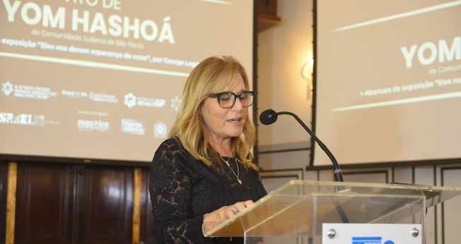 Sarita Mucinic Sarue, coordenadora educacional do Memorial do Holocausto. (Foto: Felipe Araújo)