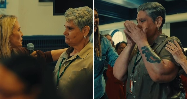 O batismo na prisão. (Foto: Reprodução/Instagram/God Behind Bars)