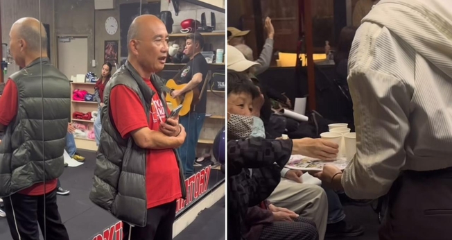 A Santa Ceia na academia japonesa. (Foto: Reprodução/Instagram/Marcos Sogabe)