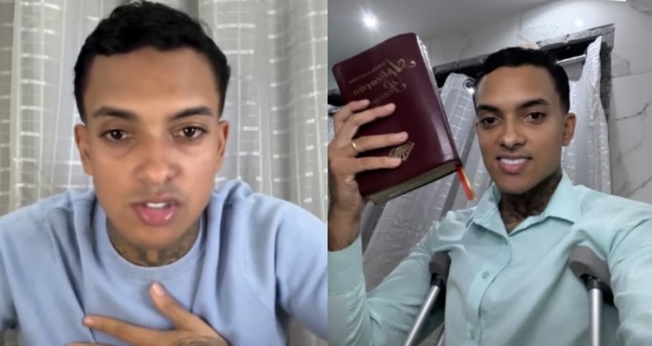 O MC Brinquedo anunciou sua conversão a Jesus. (Foto: Reprodução/Instagram/MC Brinquedo).