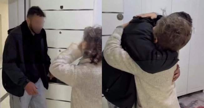 Ezra reencontrou a mãe após ser resgatado do Irã por uma missão. (Foto: Reprodução/Instagram/The Nazarene Fund).