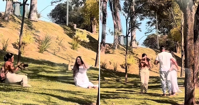 O ensaio fotográfico da gestante. (Foto: Reprodução/Instagram/Kristhie)