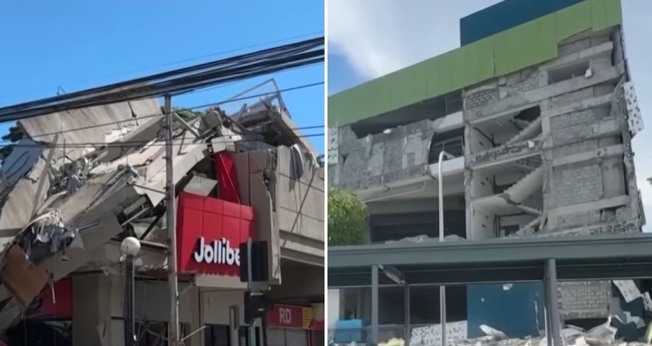 Imagens dos estragos após o terremoto no país. (Foto: Reprodução/YouTube/CNN Brasil)