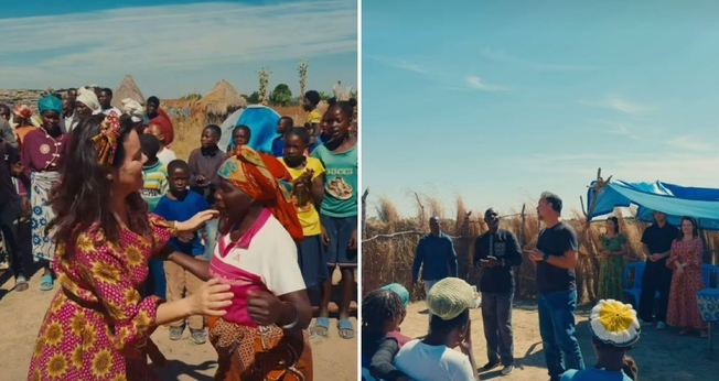 A família durante a missão em Angola. (Foto: Reprodução/Instagram/Ana Paula Valadão)