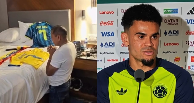 Mane Díaz, pai de Luis Díaz, intercedeu pelo filho e pelo time. (Foto: Reprodução/Instagram/Mane Díaz/Reprodução/YouTube/TJ Sports).