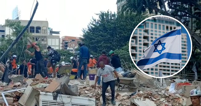 Escombros deixados pelos terremotos de magnitudes 7,2 e 7,5 que atingiram a Venezuela. (Captura de tela/YouTube/AP)