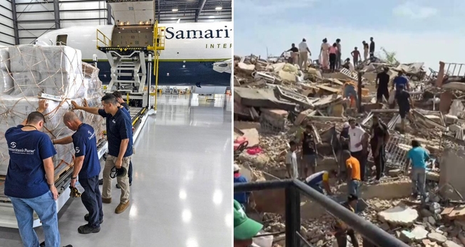 Os voluntários da missão estão levando ajuda humanitária e esperança aos sobreviventes venezuelanos. (Foto: Reprodução/Samaritan’s Purse)