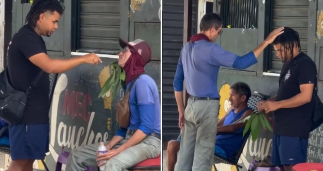 Jeremias Santos foi evangelizado pelo cristão. (Foto: Reprodução/Instagram/jere085_).