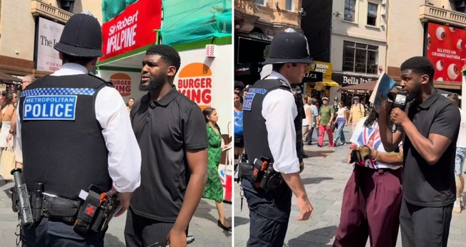 O pregador teve sua ministração interrompida em um local público. (Foto: Reprodução/Instagram/Brother Christivie)