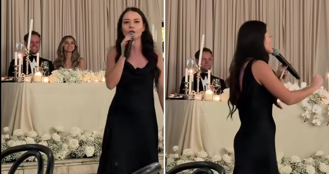Polina Sagaydak pregando no casamento. (Foto: Reprodução/Instagram/Polina Sagaydak)