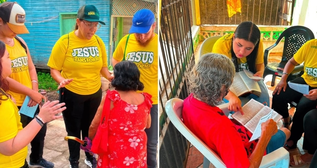 Centenas de pessoas se renderam a Jesus durante as ações. (Foto: Reprodução/Instagram/Junta de Missões Nacionais)