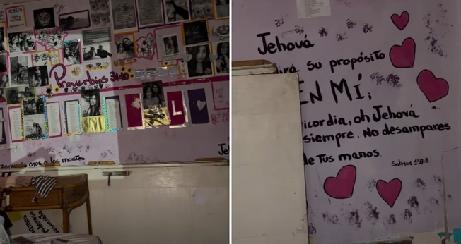 O quarto de Liliana. (Foto: Reprodução/Instagram/Pedro Doumat)