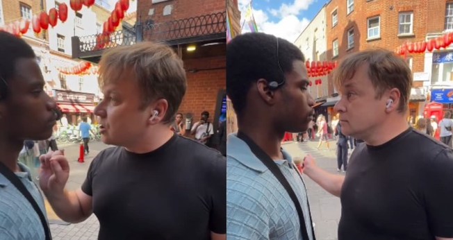 Jesse Samuel Ngoma foi hostilizado por um homem enquanto evangelizava na rua. (Foto: Reprodução/Instagram/Jesse Samuel Ngoma).