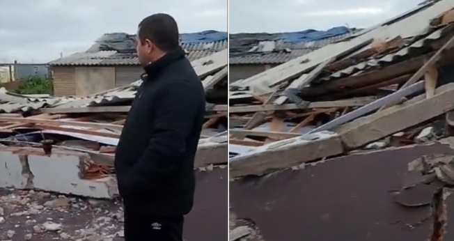 O templo ficou totalmente destruído. (Foto: Reprodução/Facebook/Igreja Missionária Pentecostal Jesus Ama Você).