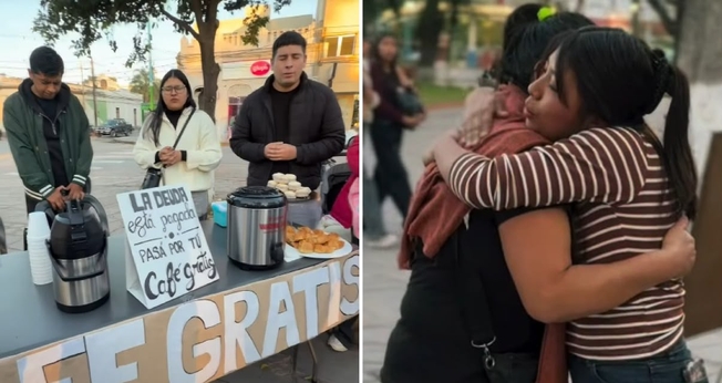 A ação evangelística nas ruas. (Foto: Reprodução/Instagram/Vida Joven)