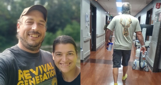 Richard Reeder voltou à vida após orações. (Foto: Facebook/Richard Reeder/Instagram/Kayla Gabbard).