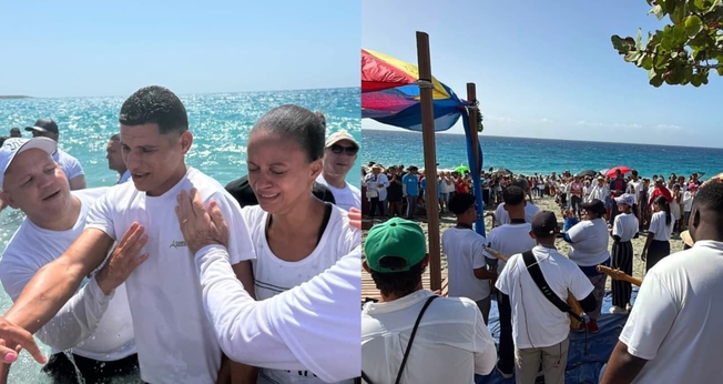O batismo de cerca de 350 pessoas foi considerado histórico. (Foto: Facebook/Iglesia Metodista En Cuba).