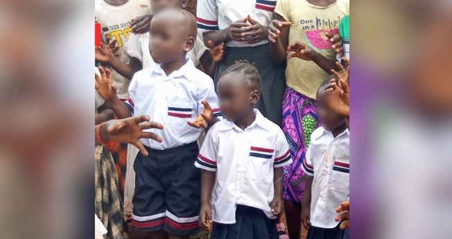 Crianças atendidas pelo King Jesus Bright Orphanage, em Uganda. (Foto: Arquivo pessoal)