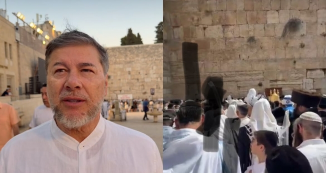 Joel Engel em Israel durante Yom Kippur e Sucot. (Foto: Ministério Engel)