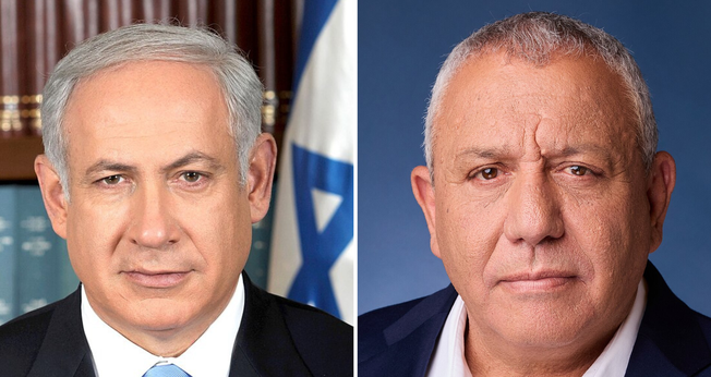 Benjamin Netanyahu, primeiro-ministro de Israel (à esq.), e Gadi Eisenkot, ex-chefe do Estado-Maior das IDF e líder do partido Yashar (à dir.). (Fotos: Avi Ohayon/Government Press Office of Israel/Wikimedia Commons; Yahav Trudler/Wikimedia Commons)