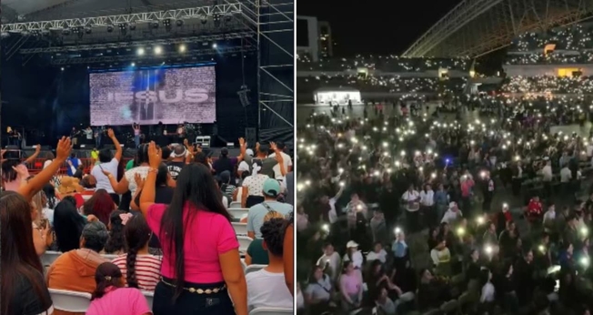 Pessoas de todo o país participaram da “Cruzada Esperança". (Foto: Reprodução/Instagram/cruzadaesperanza).