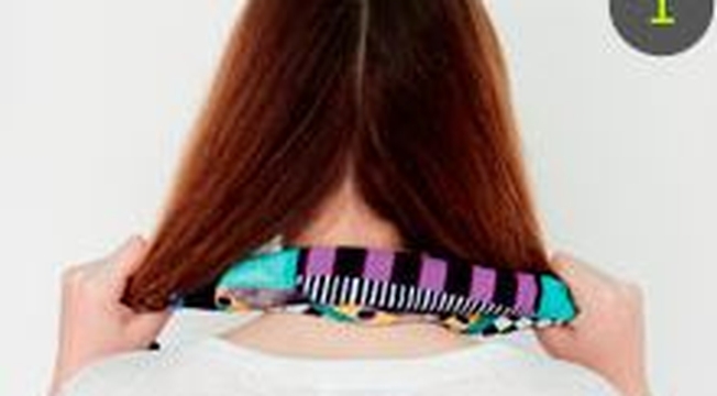  Passo a passo: Tiara de trança com lenço estampado