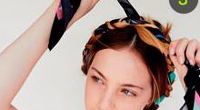  Passo a passo: Tiara de trança com lenço estampado