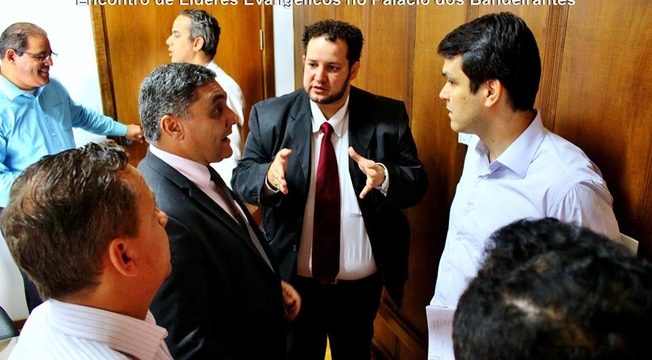 Reunião com líderes evangélicos no Palácio dos Bandeirantes Reunião com líderes evangélicos no Palácio dos Bandeirantes