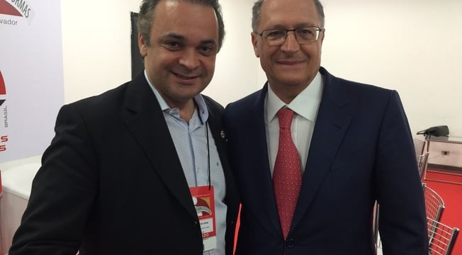 Roberto de Lucena e Geraldo Alckmin no 3º Congresso UGT Roberto de Lucena e Geraldo Alckmin no 3º Congresso UGT