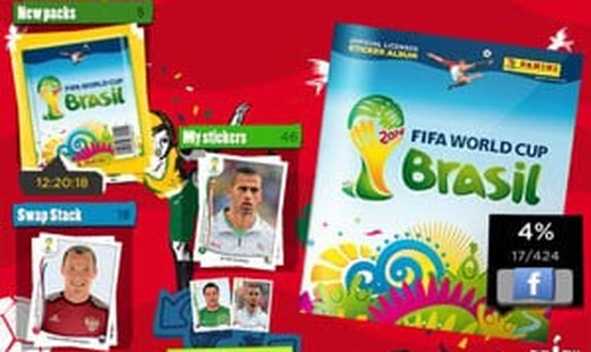 Fifa lança álbum de figurinhas da Copa do Mundo para smartphones e tablets.