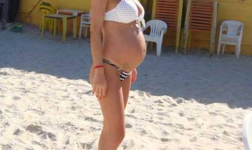 Eliza Samudio, grávida de Bruninho