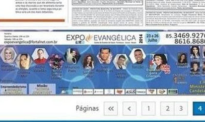 ExpoEvangélica ganha destaque em jornal de grande circulação do NE