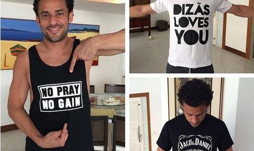 Jogador Fred ganha camisetas cristãs e agradece com postagem: "#Deusnocomando"
