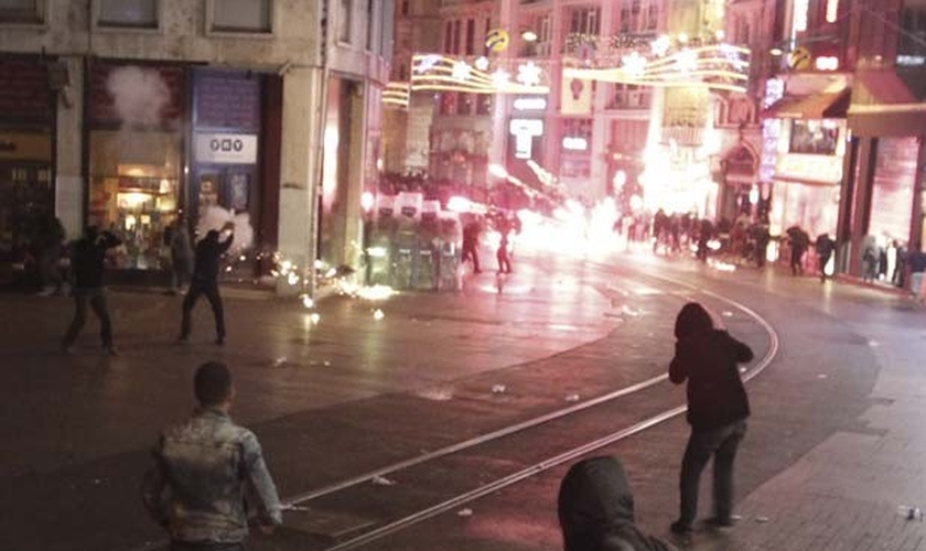 protesto na Turquia